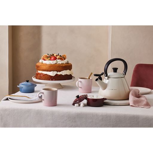 Le Creuset Kone Fløjtekedel, Meringue, 1,6 L
