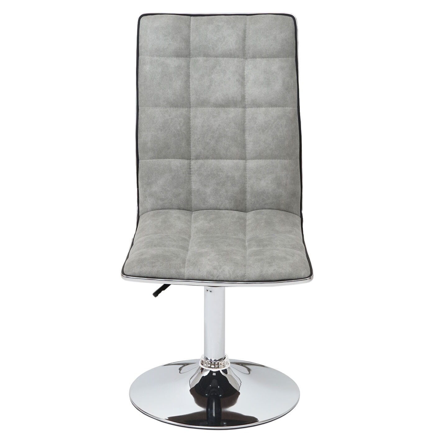 6er-Set Esszimmerstuhl MCW-C41, Stuhl Küchenstuhl, höhenverstellbar drehbar, Stoff/Textil MVG ~ vintage betongrau