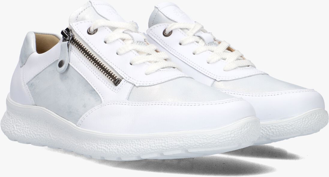 witte hartjes lage sneakers rap
