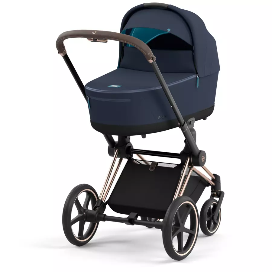 cybex PLATINUM Kombikinderwagen Priam Rosegold Dark Navy Conscious Collection