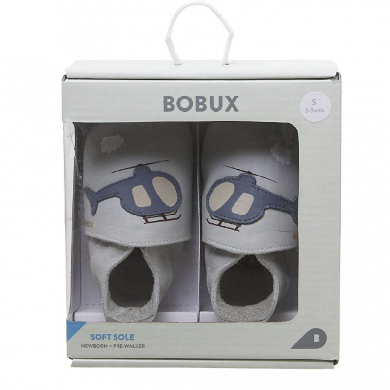 Bobux Bobux chaussons gris papillons