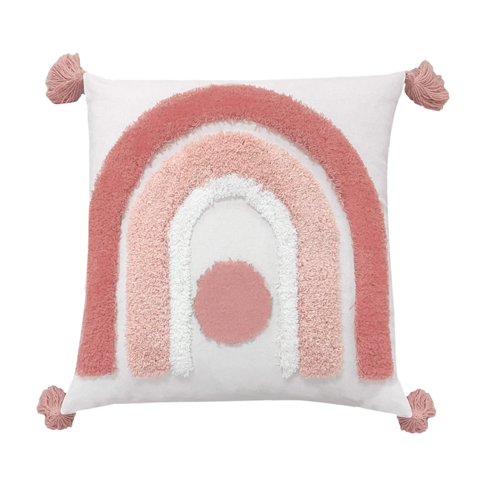 Clément - Maison Coussin Texturé Arche Rose