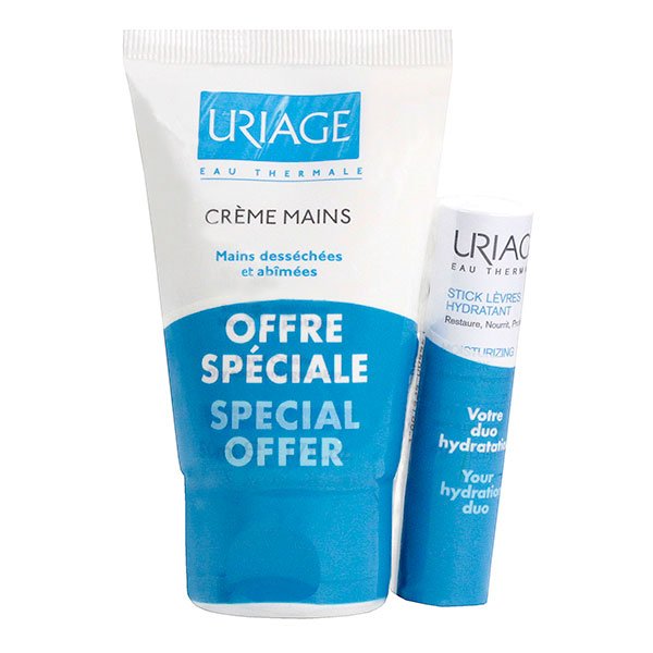 Crème mains desséchées et abîmées 50ml + 1 stick à lèvres 4g