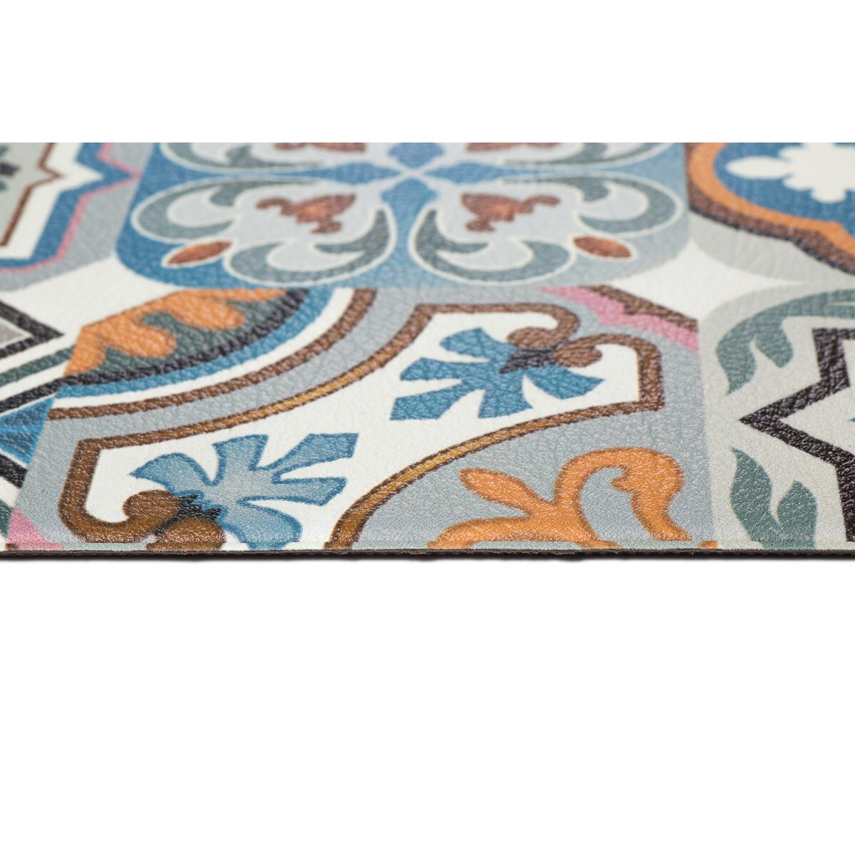 HOMCOM Läufer pflegeleicht blau, grau 150 x 50 x 0,5 cm