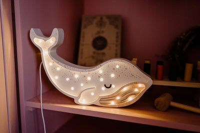 Little Lights Lampe Hval, Albino White
