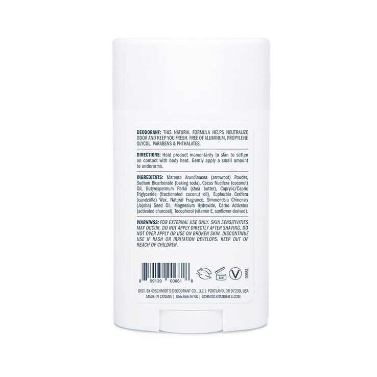 Schmidts Deo Stick Signature Charcoal & Magnesium, 75 g