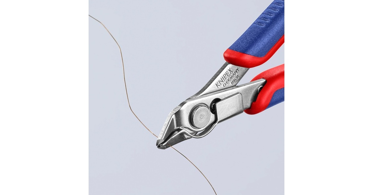 KNIPEXElectronic Super Knips 78 13 125 elektronica-tang  (Rood/blauw)