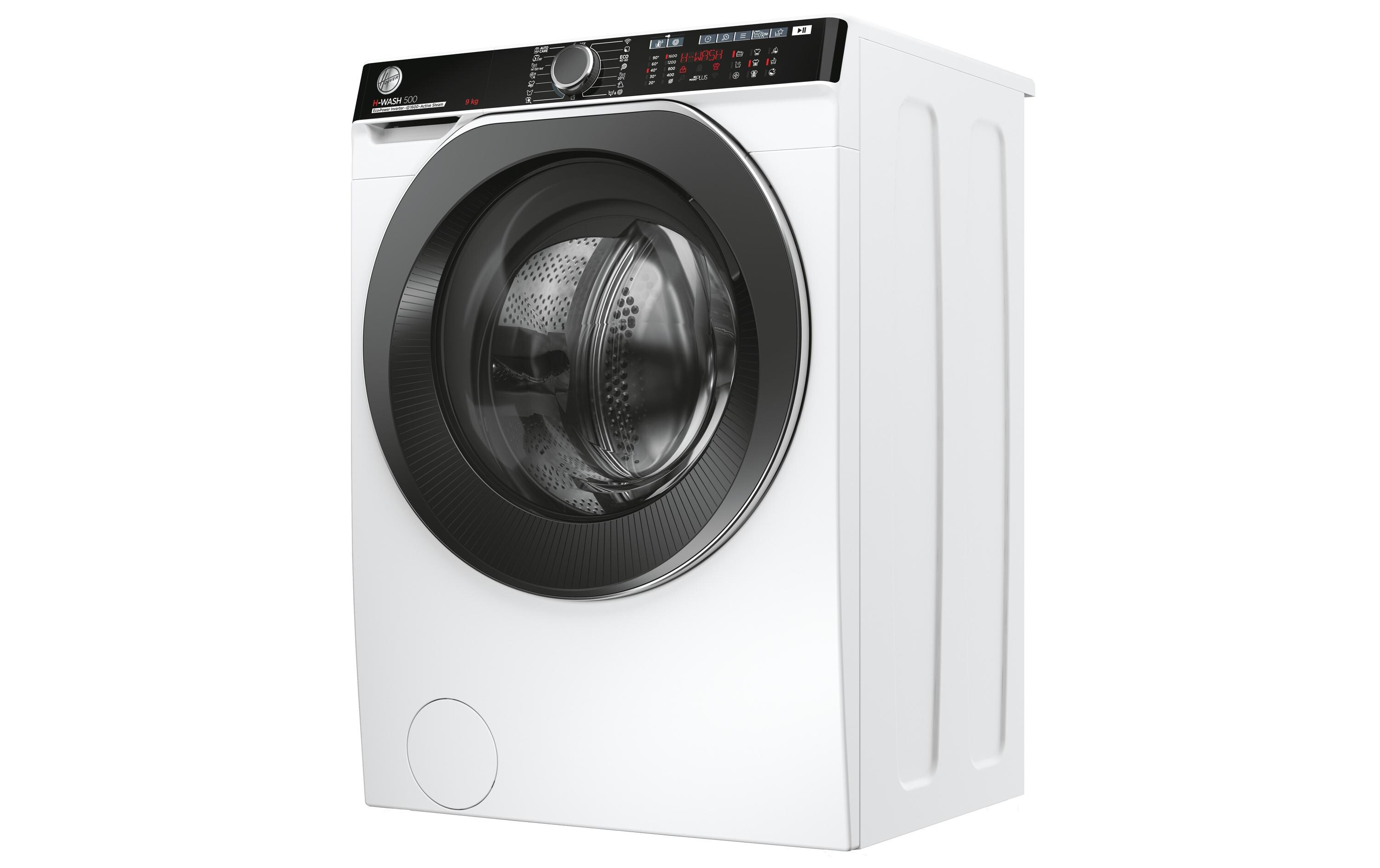 Waschmaschine HWP 69AMBC/1-S Links<br>Frontlader mit 9 kg Ladekapazität