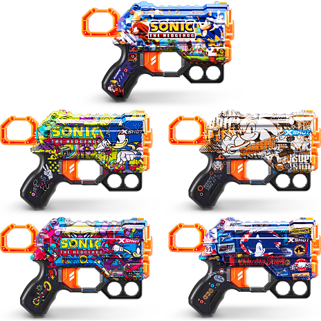 X-Shot Skins Menace Blaster - Mega Sonic Skin