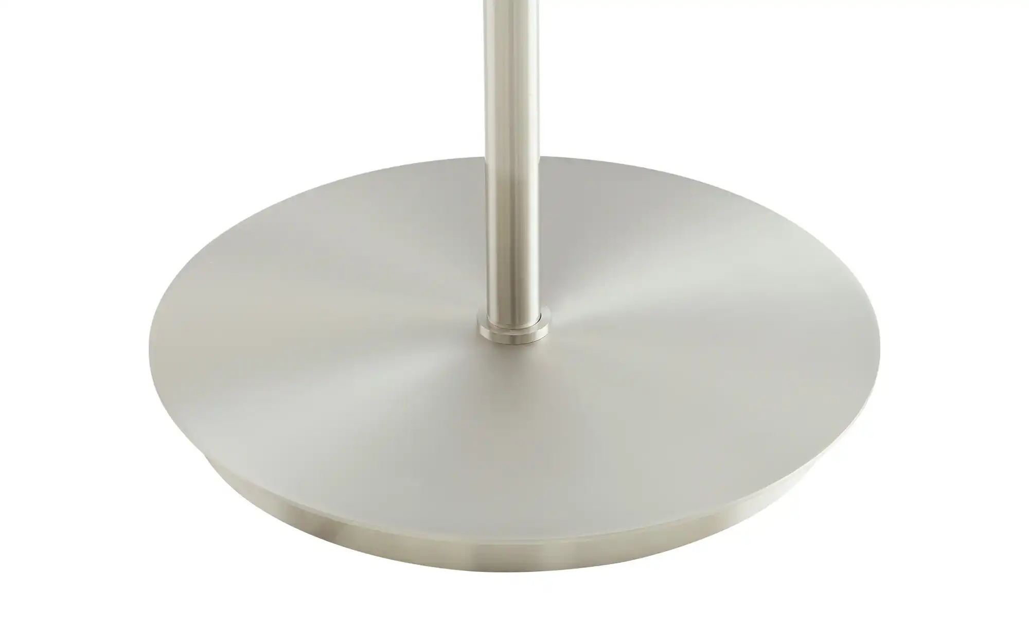 Trio Stehleuchte, 3-flammig, Nickel-matt, Stoffschirm weiß