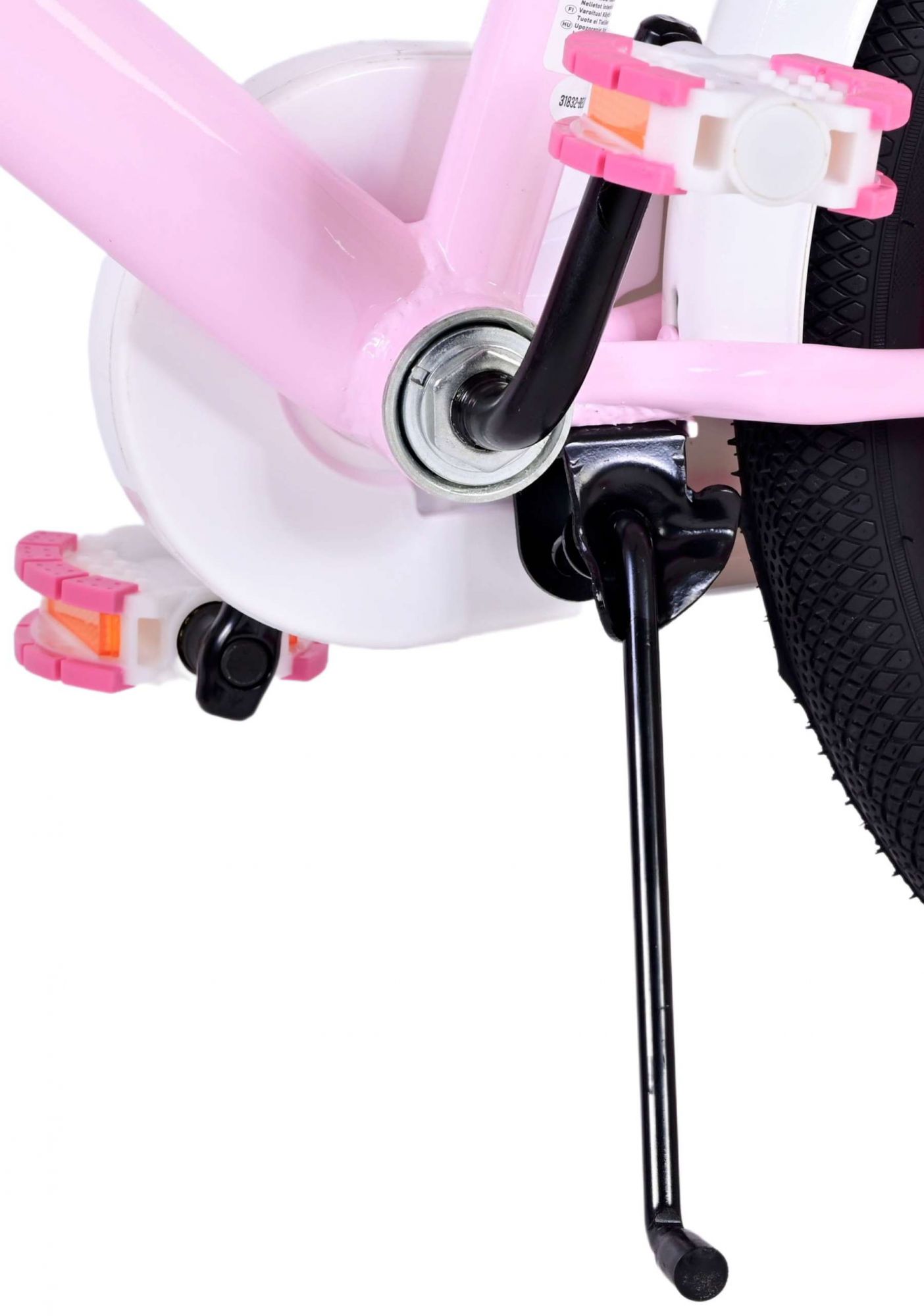 TPFSports Ashley Kinderfahrrad - Mädchen - 18 Zoll - Rücktritt + Handbremse - Rosa/Rot