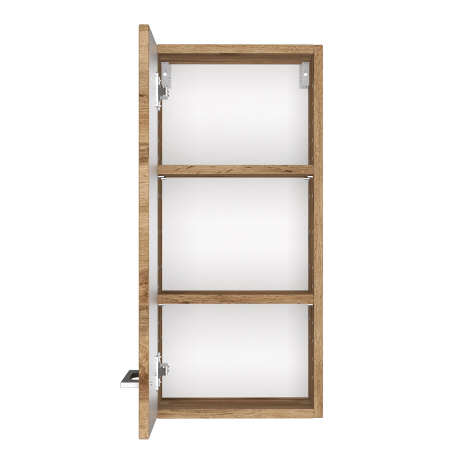 3-teiliges Badmöbel-SetDAVOS - Wotaneiche- 90 cm breit - Becken rechts