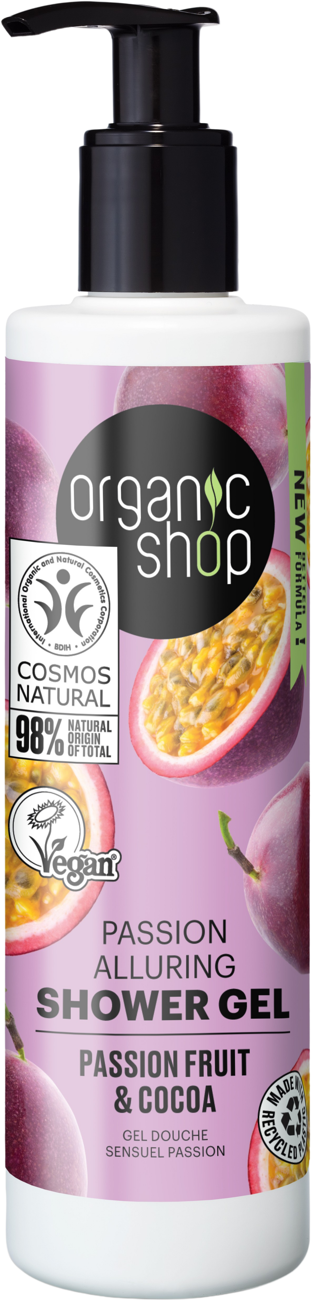 Organic Shop  Passion Alluring Shower Gel Passion Fruit & Cocoa, 280 ml