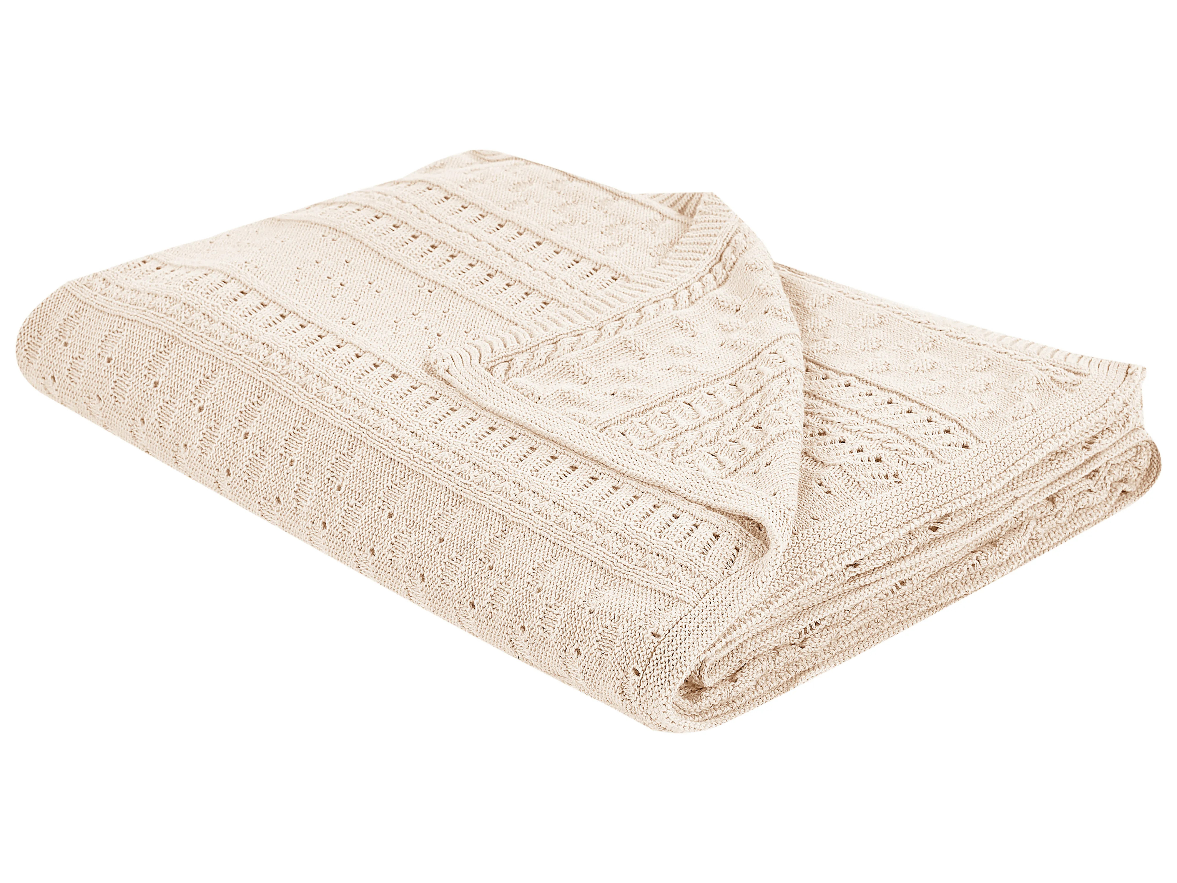 Sprei DAULET Katoen 150 x 200 cm Lichtbeige