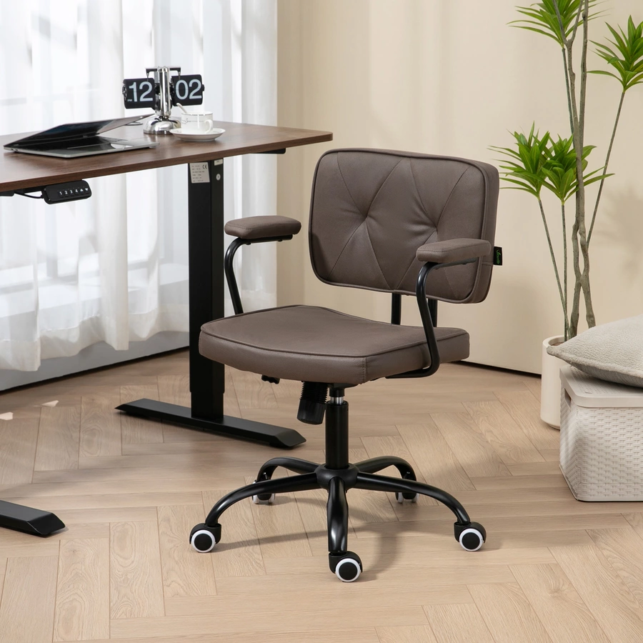 Vinsetto Bürostuhl mit Gaslift Höhenverstellung braun