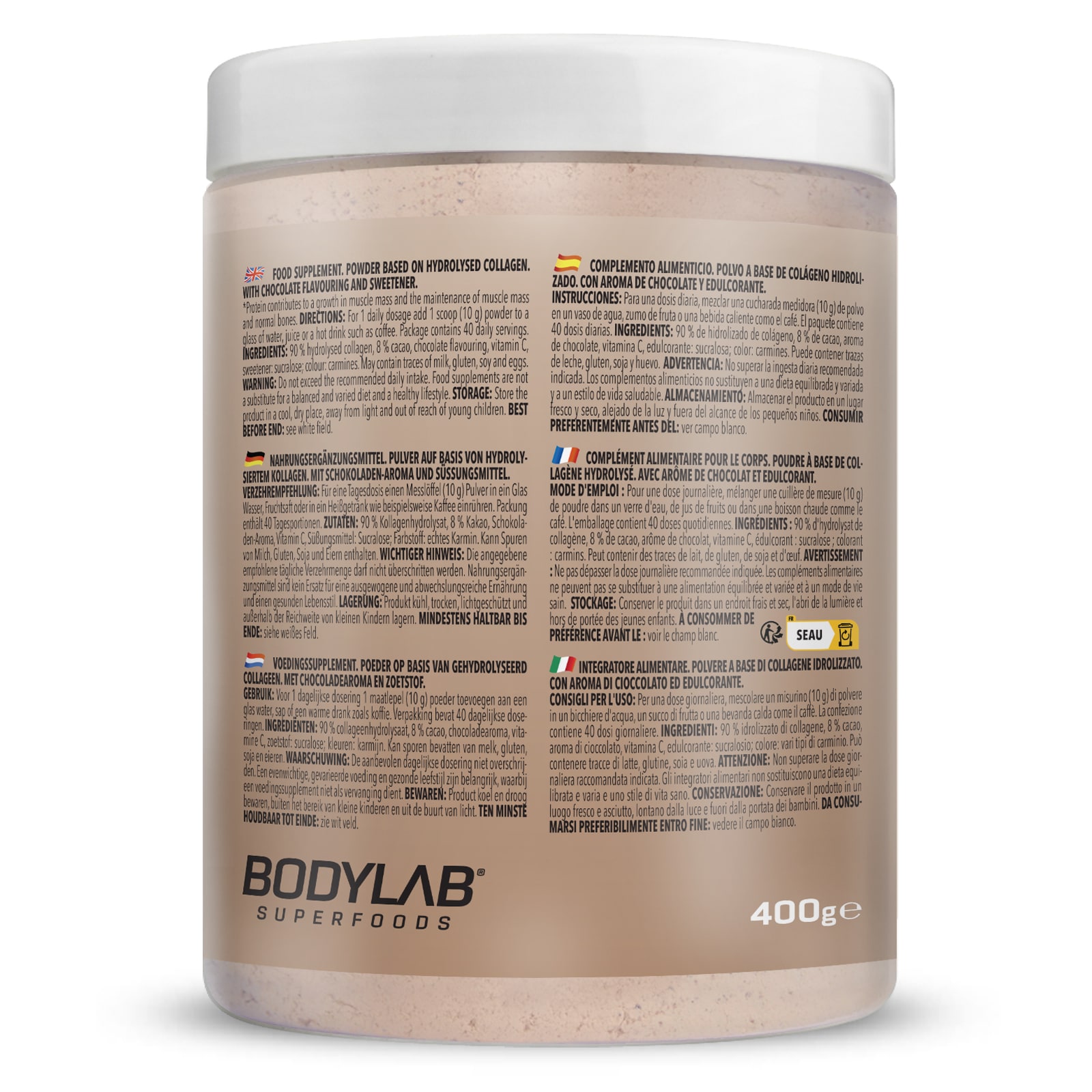 Hydrolised Collagen - 400g - Smooth Chocolate