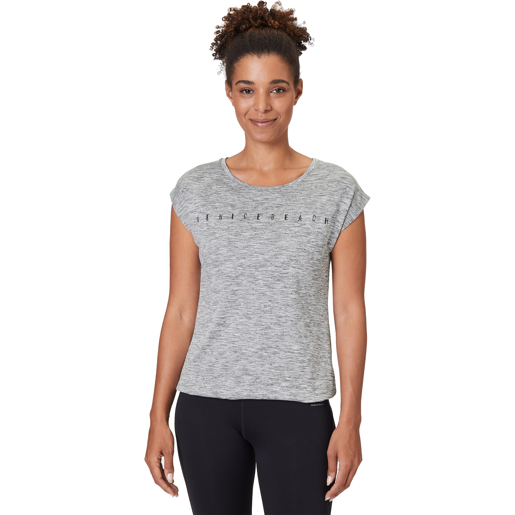 Venice Beach Wonder T-Shirt Damen coal b melange