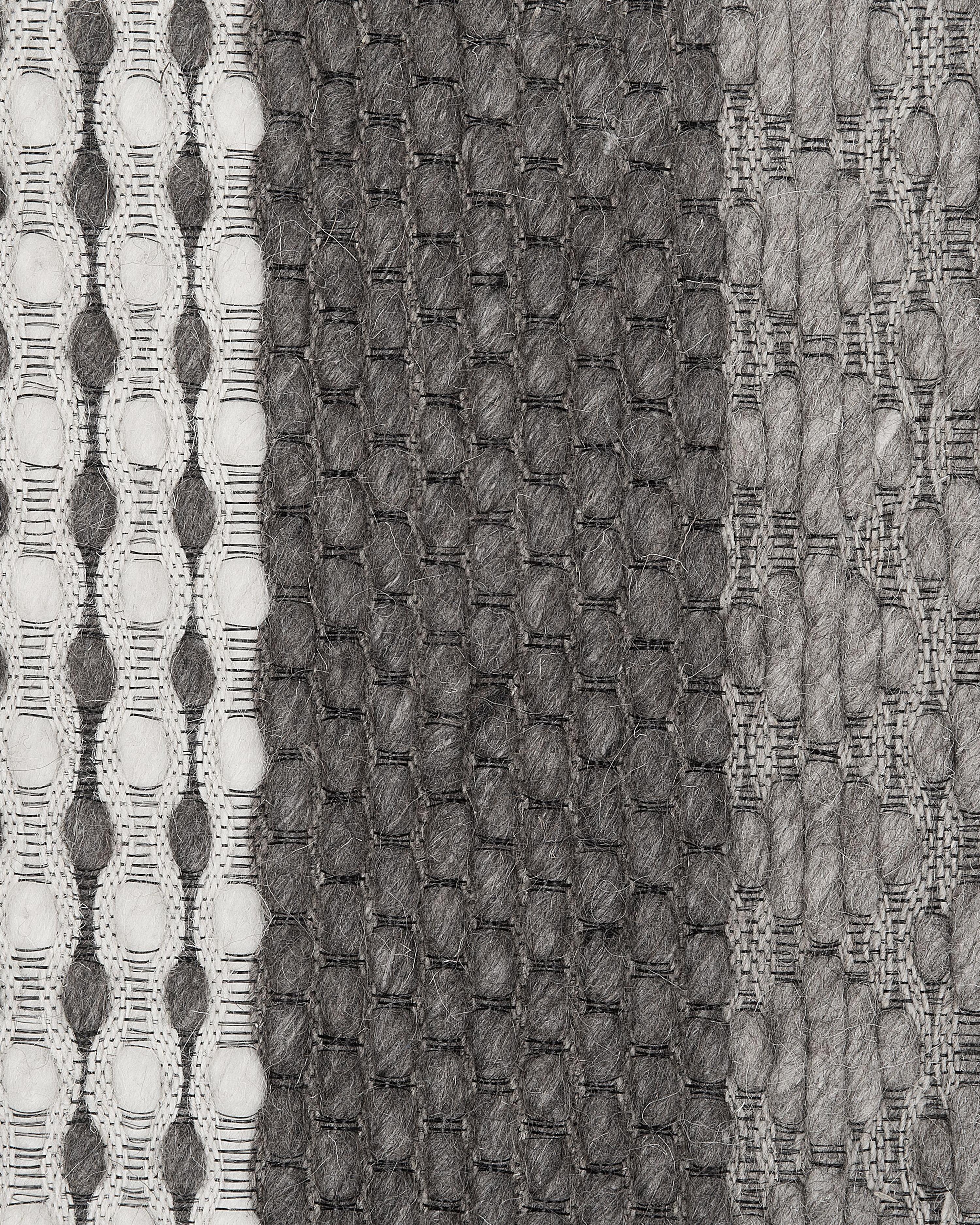 Vloerkleed AKKAYA Grijs 160 x 220 cm Wol