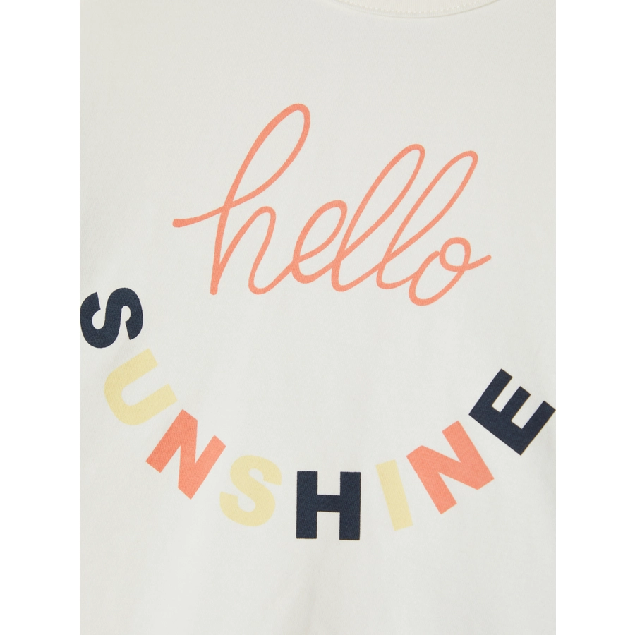 name it T-Shirt Nmfdina White Alyssum