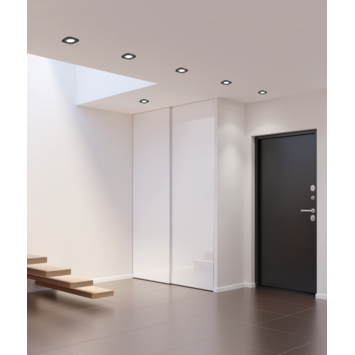 Lutec Connect slimme inbouwspot Rina LED zwart 9,5cm 7,7W