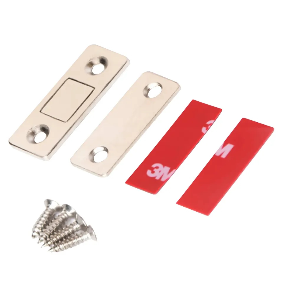 (4er Set) Magnet Türverschluss Selbstklebende Schiebetür Schnapper für Türen / Schubladen / Schränke