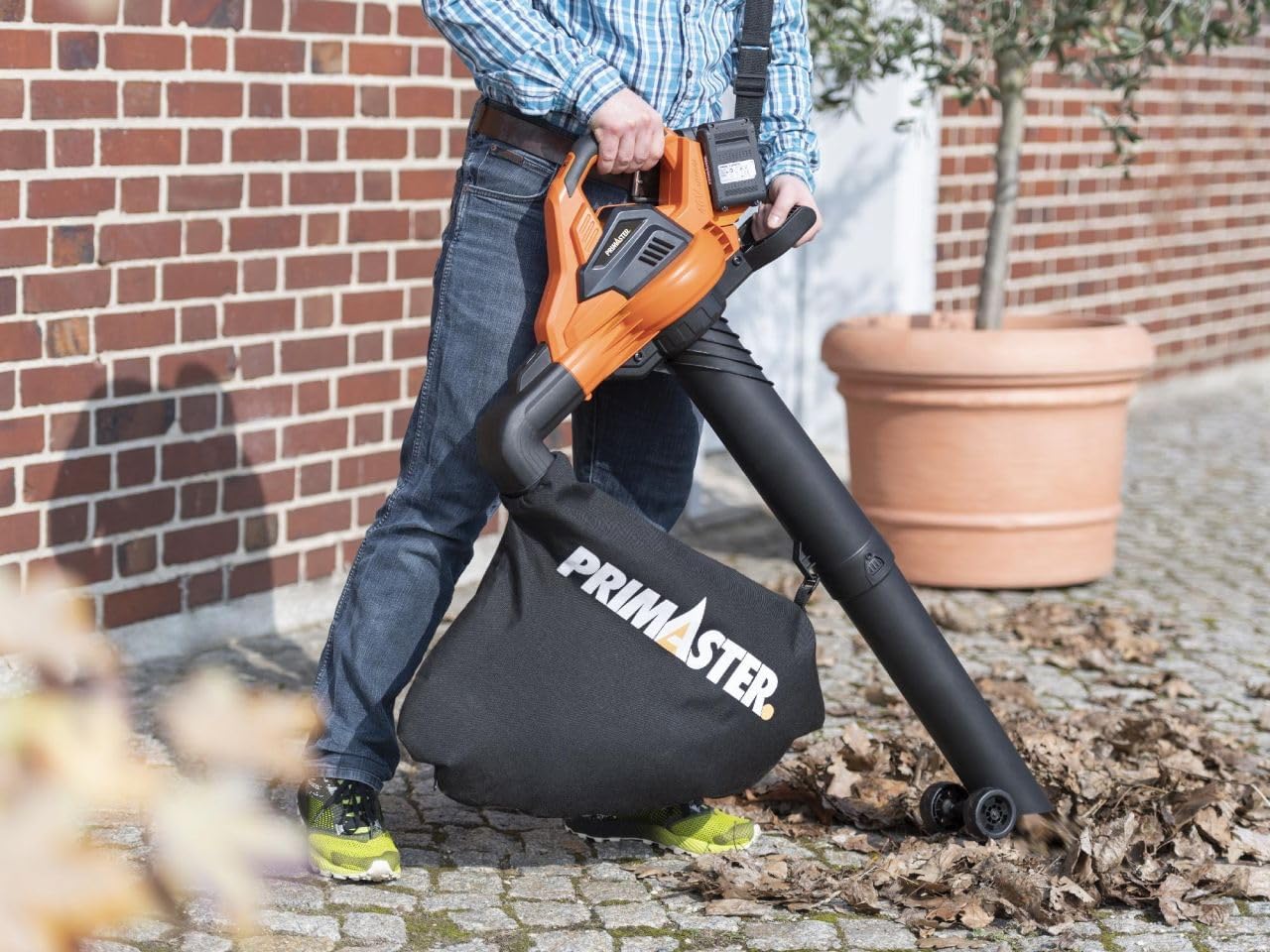 Primaster Akku-Laubsauger Laubbläserbläser PMALS 20 TwinPower 235 km/h 35l
