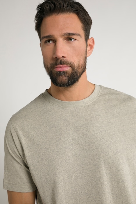 T-Shirt, Basic, Rundhals, gekämmte Baumwolle, bis 8XL