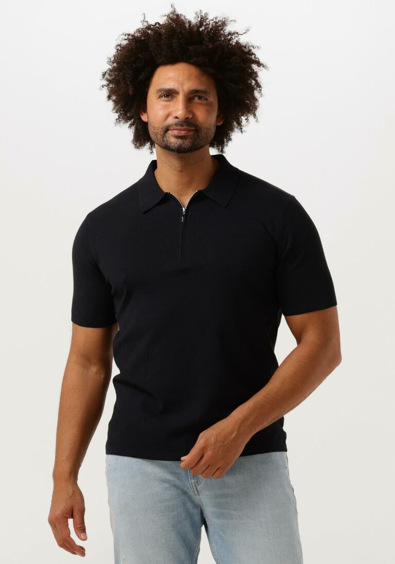 TIGER OF SWEDEN donkerblauwe tiger of sweden polo orbit ss