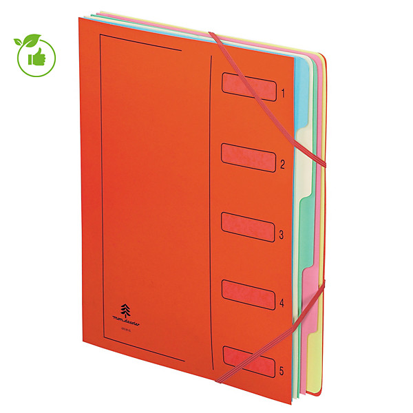 2 trieurs 5 touches à élastiques 1er prix coloris selon arrivage, le lot