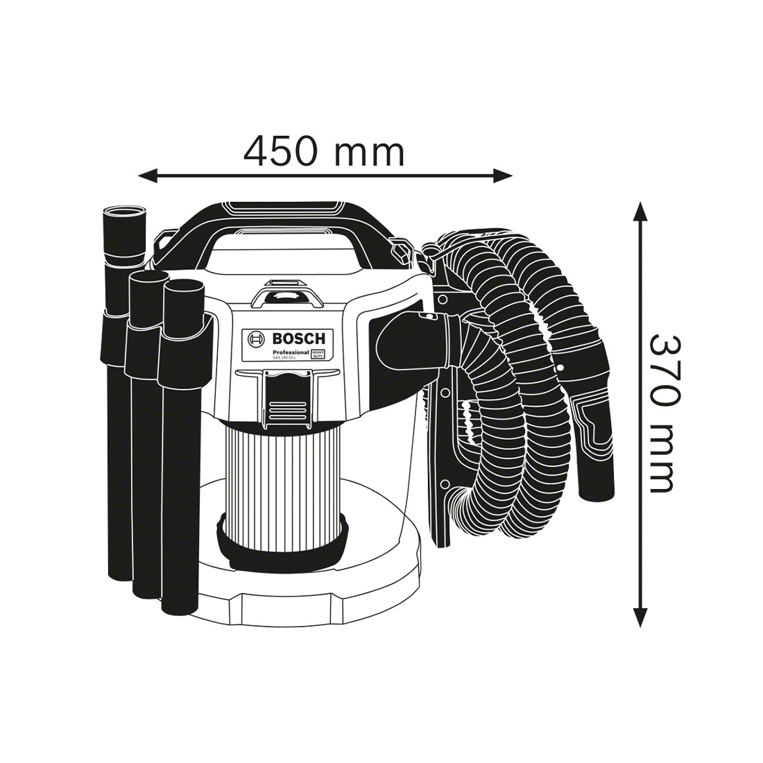 Bosch GAS 18V-10L(C) solo CLC (0 601 9C6 302)