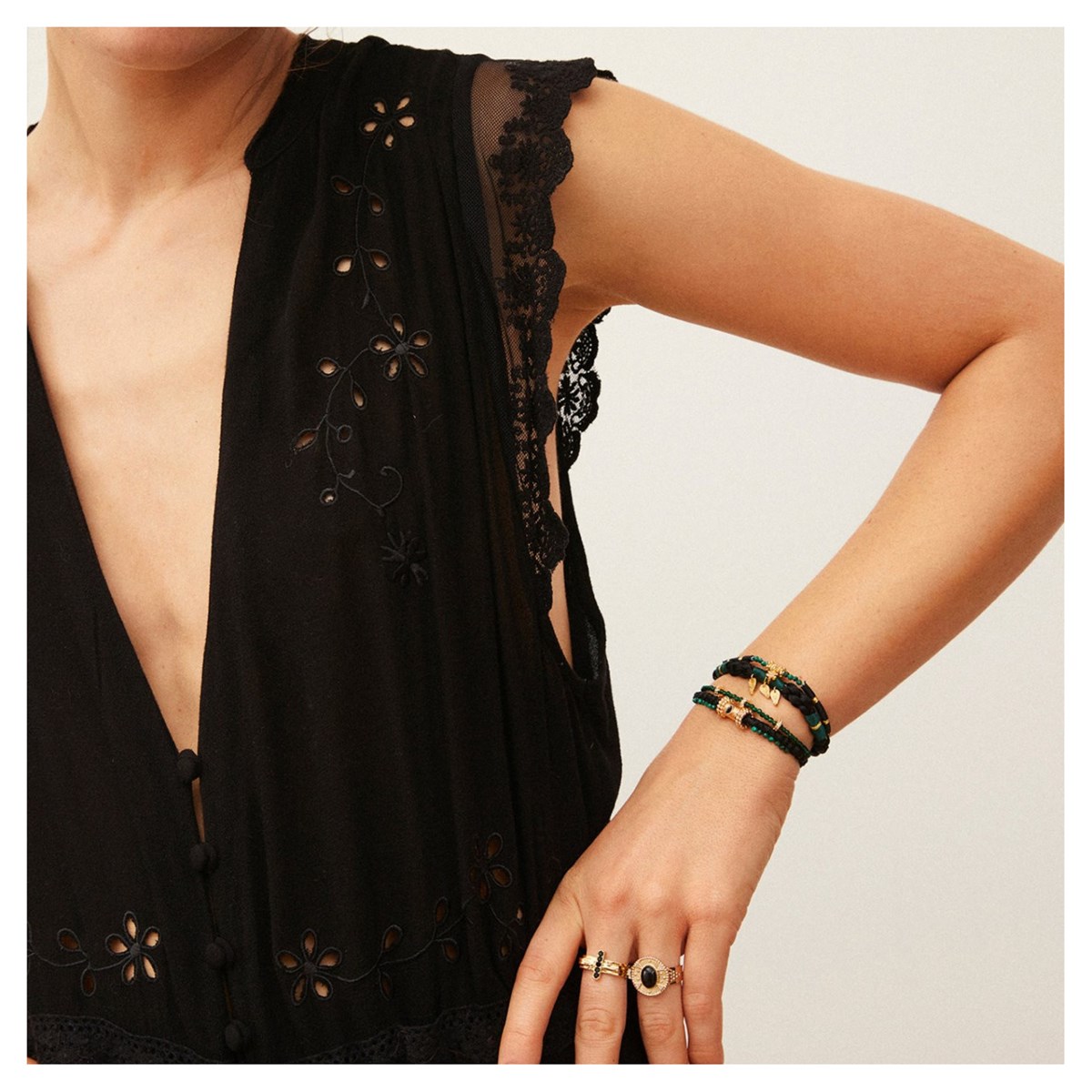 Manchette Hipanema Bosphore black S