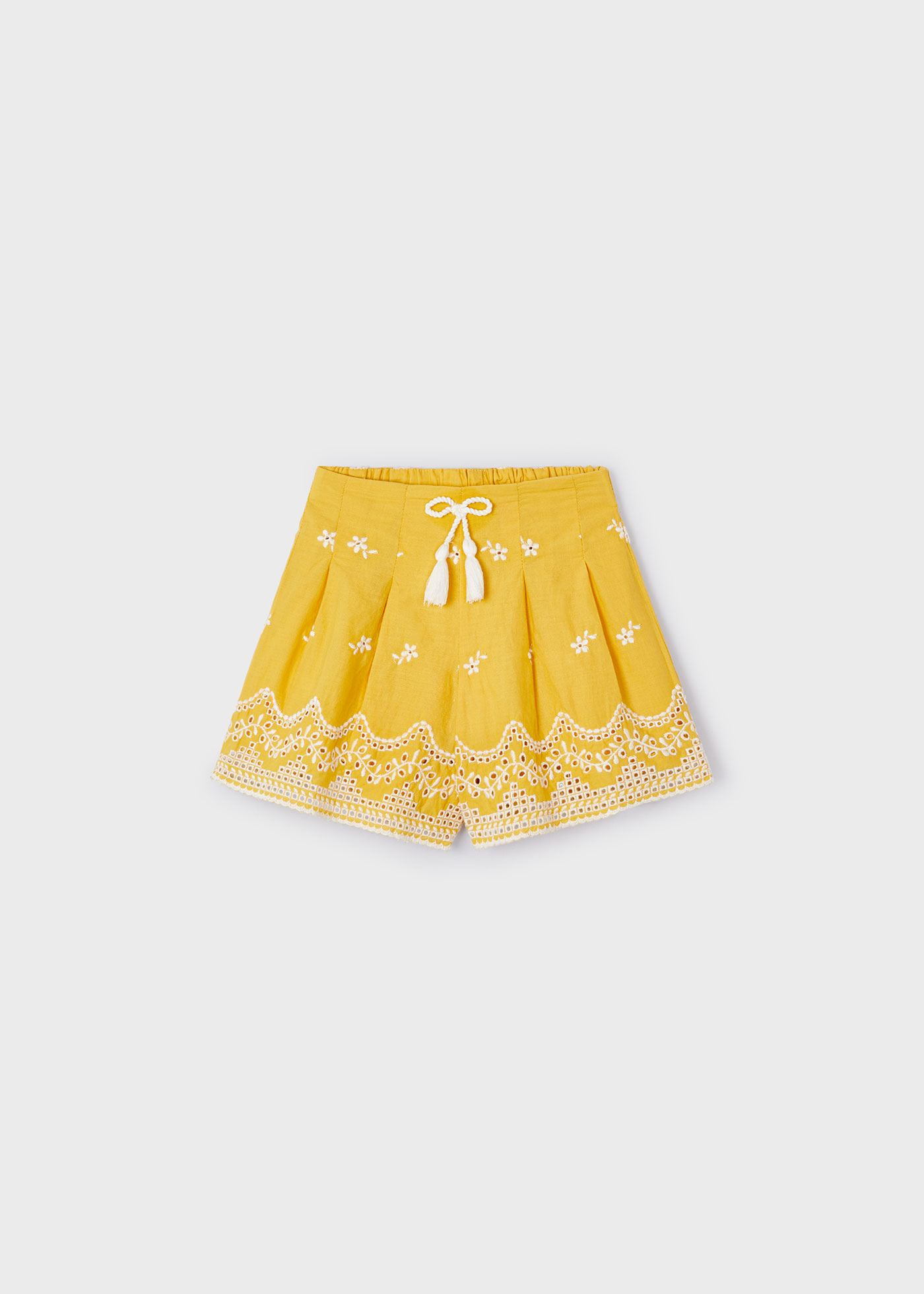 Calções bordados com o logotipo da Apple para meninas