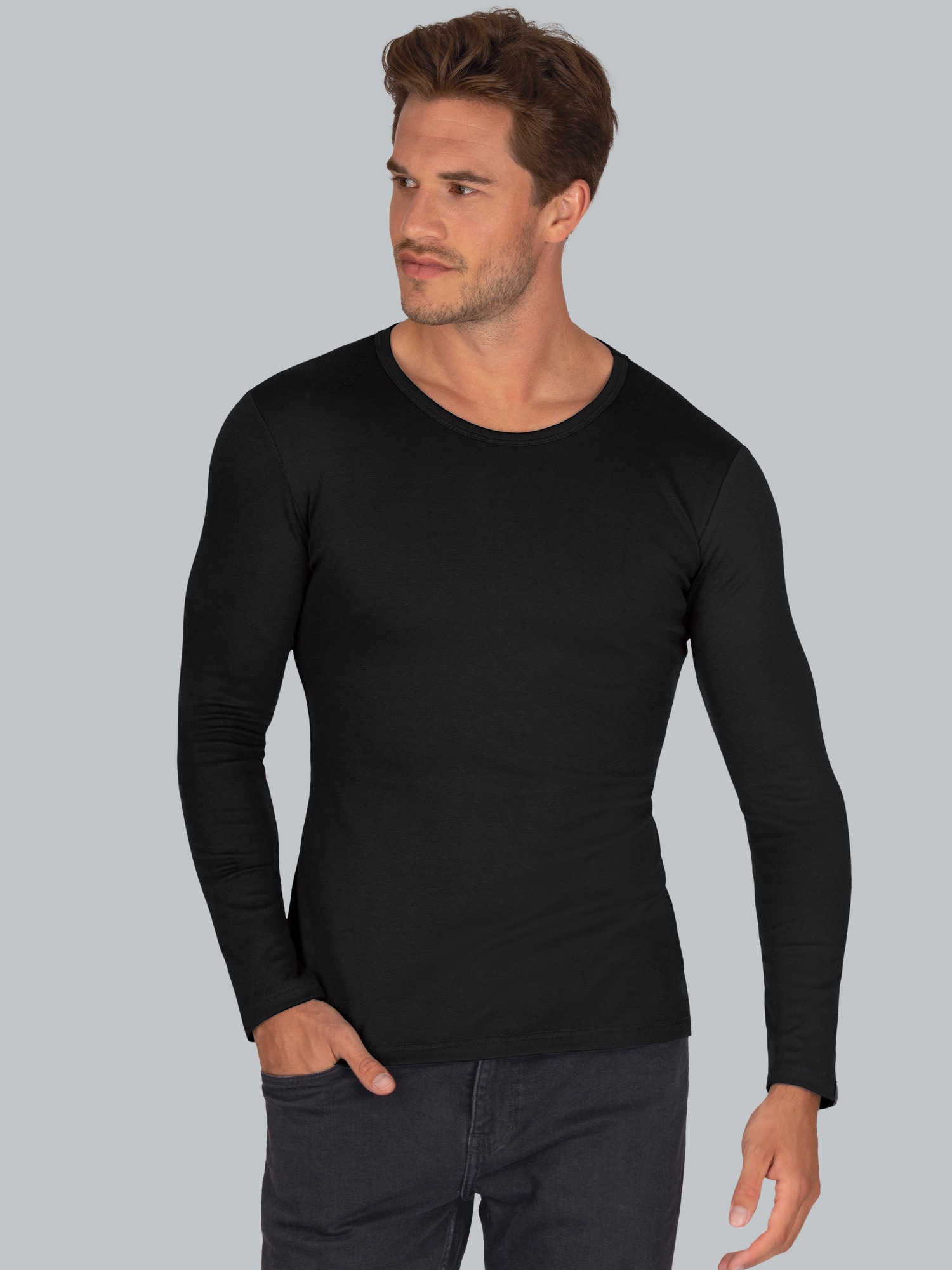 Langarmshirt Schwarz