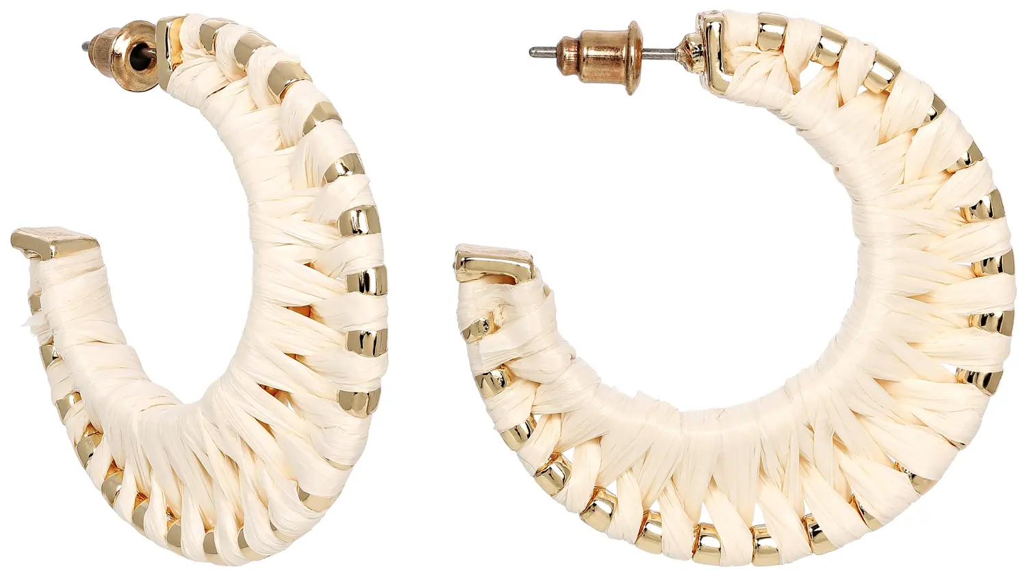 Creolen - Cream Raffia