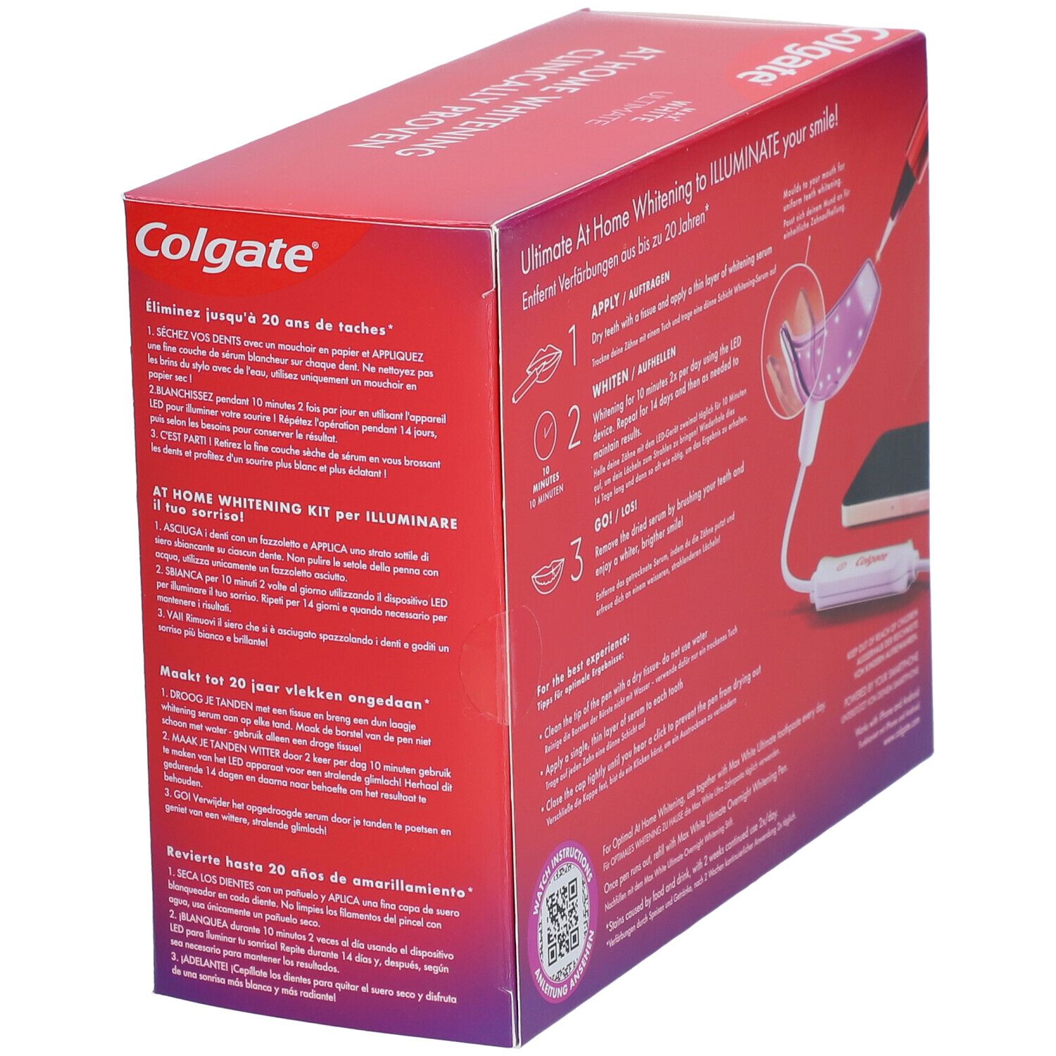 Colgate® Max White Ultimate LED-Whitening-Kit mit KomfortFit-Adapter