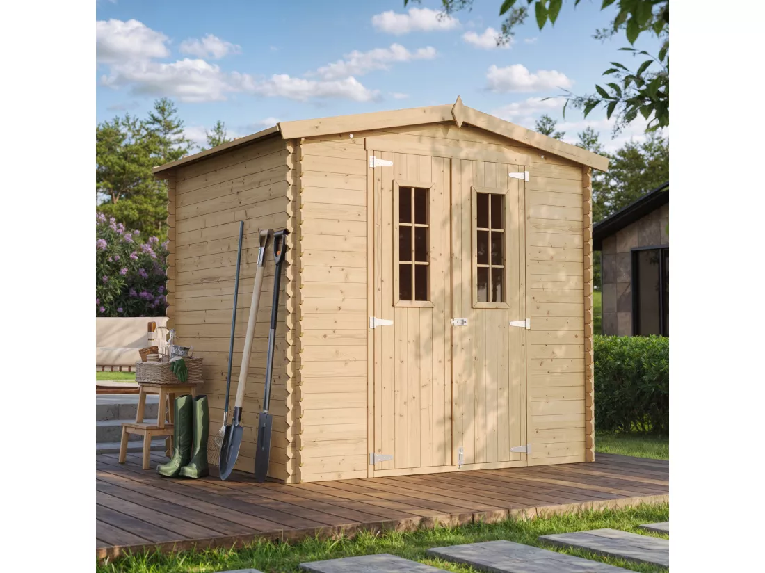 Abri de jardin en bois - I236xL226xH218 cm/ 4.33 m2 - TIMBELA M369C