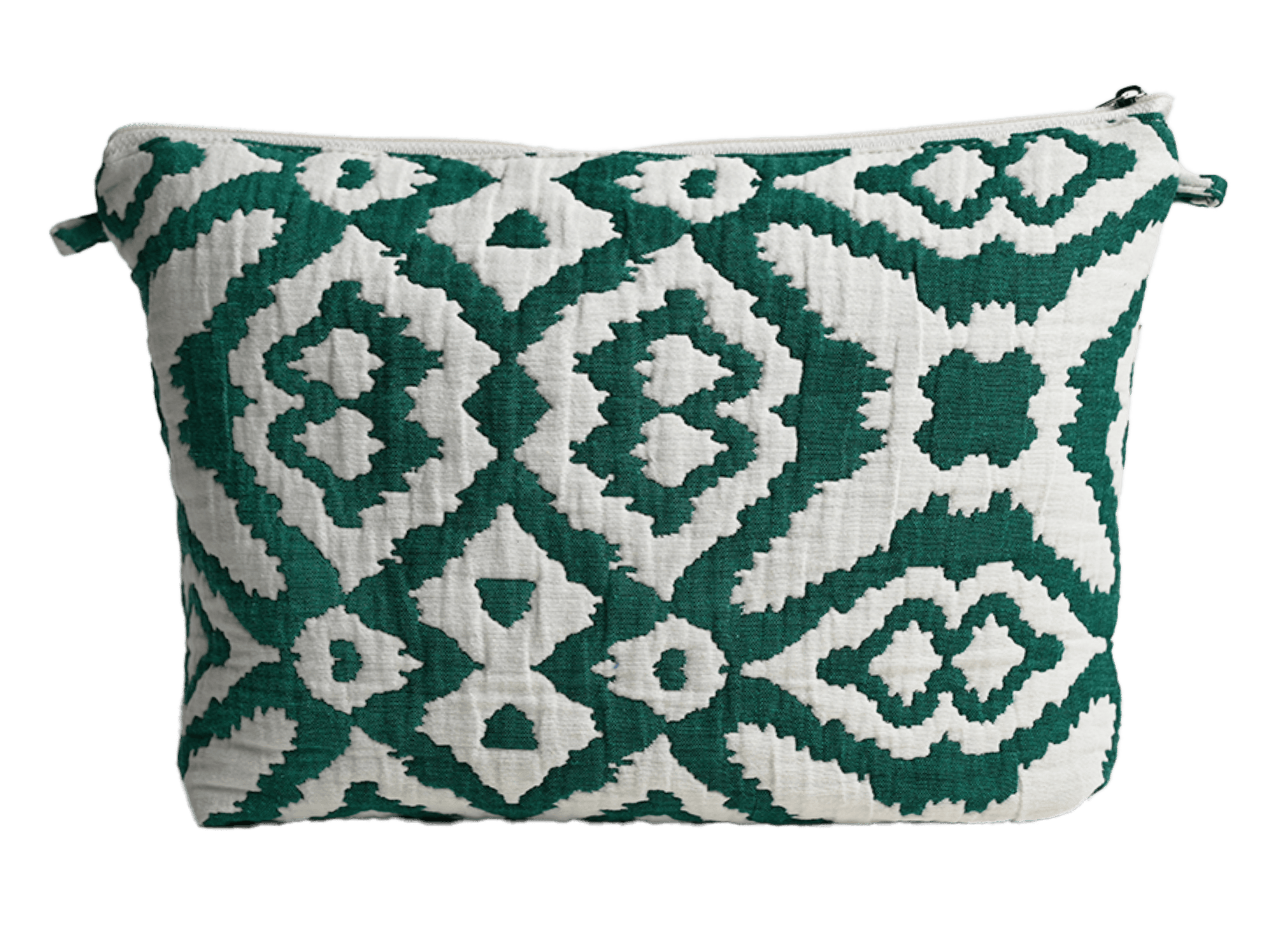 Trousse De Toilette Jacquard Vert