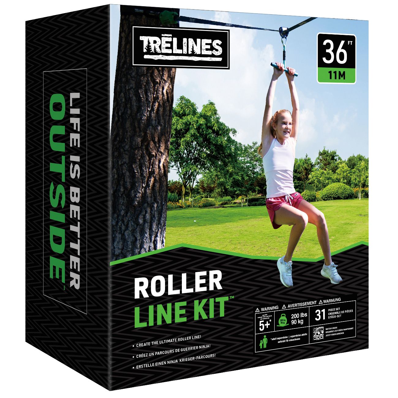 Trelines Seilrutsche 11 Meter