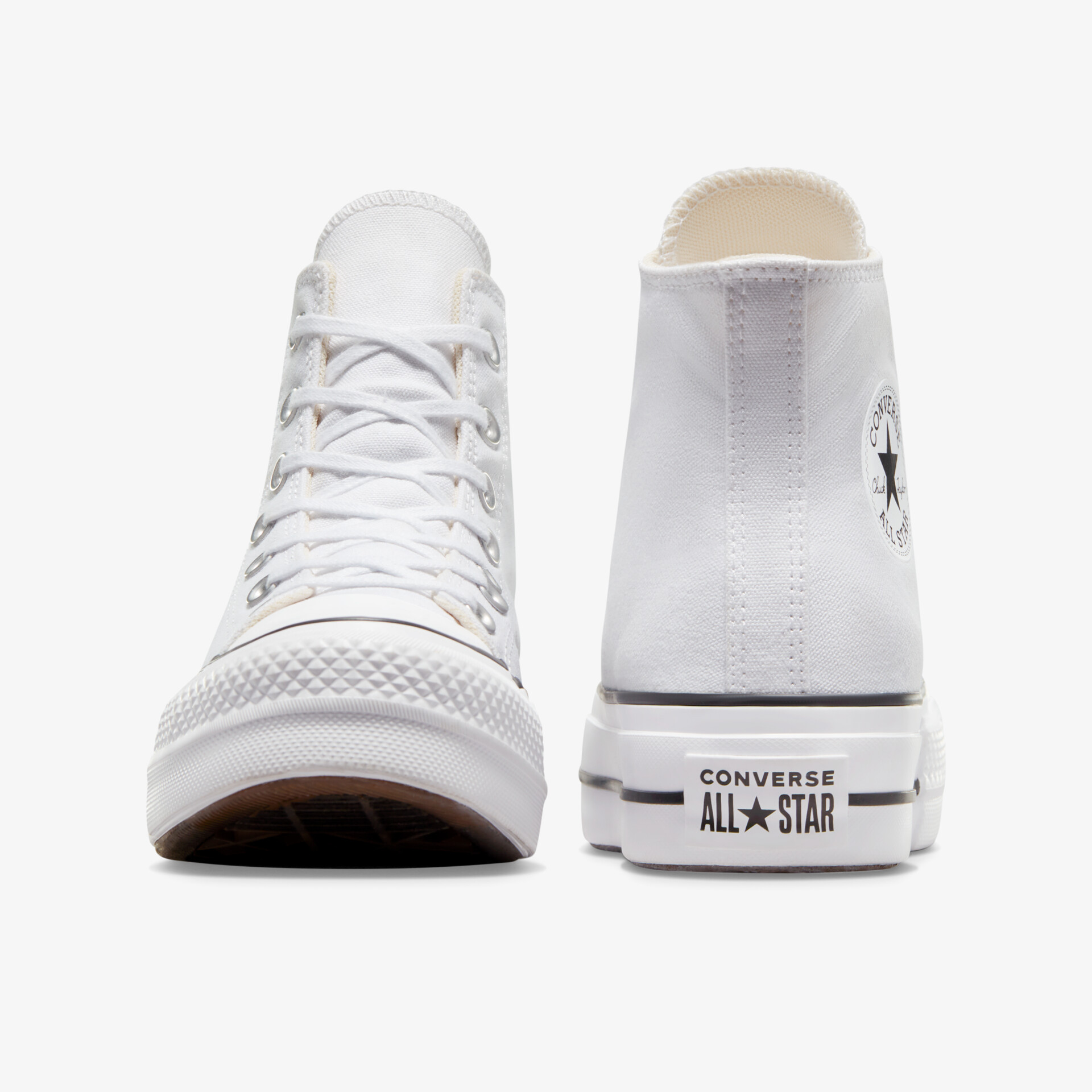CONVERSE Lift Platform Cloudy Unisex Leinenschuhe weiß