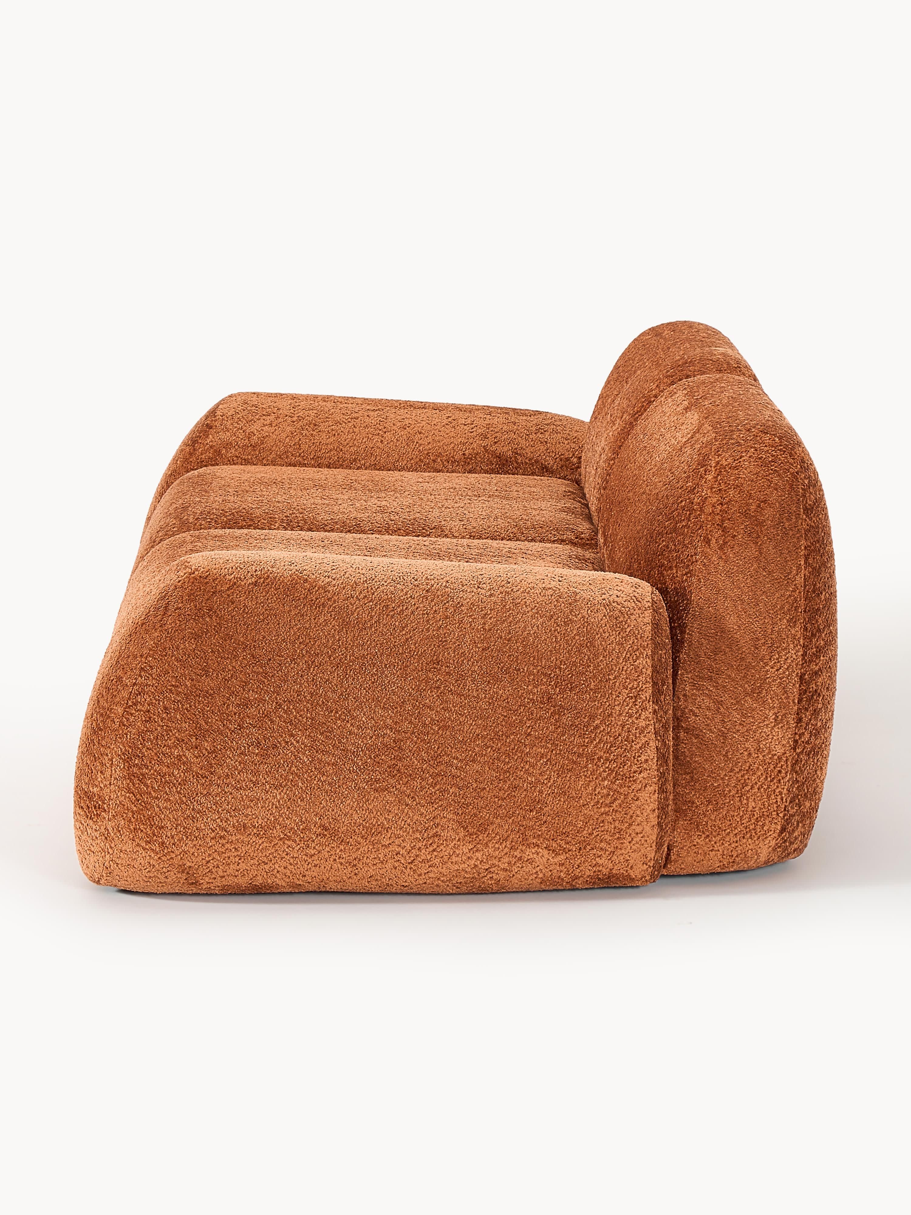 Modulaire bank Wolke (3-zits) van teddy-bouclé