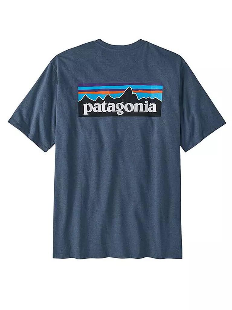 PATAGONIA T-Shirt M'S P-6 LOGO RESPONSIBILI-TEE blau