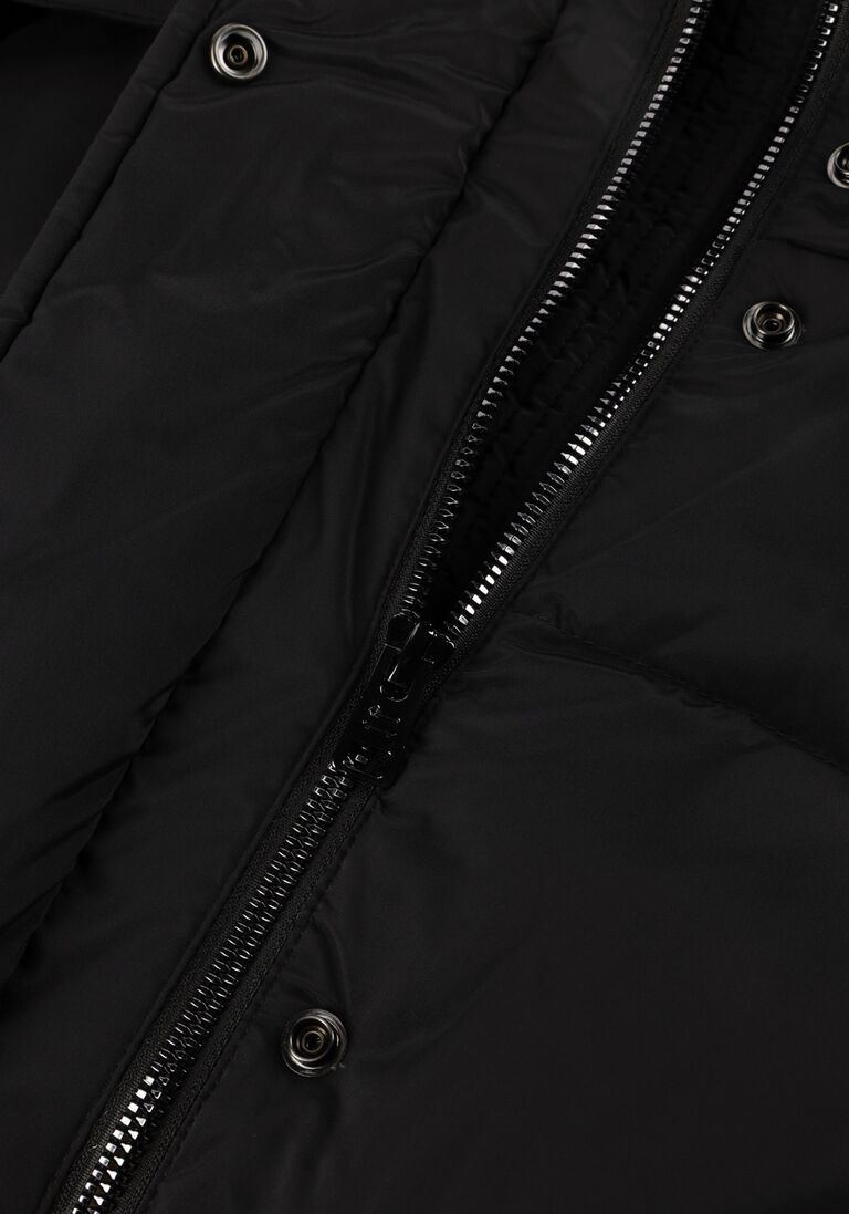 zwarte woolrich gewatteerde jas kely long parka