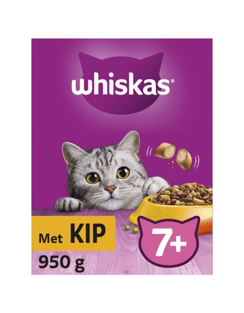 Whiskas Brokjes Senior Kip - Kattenvoer