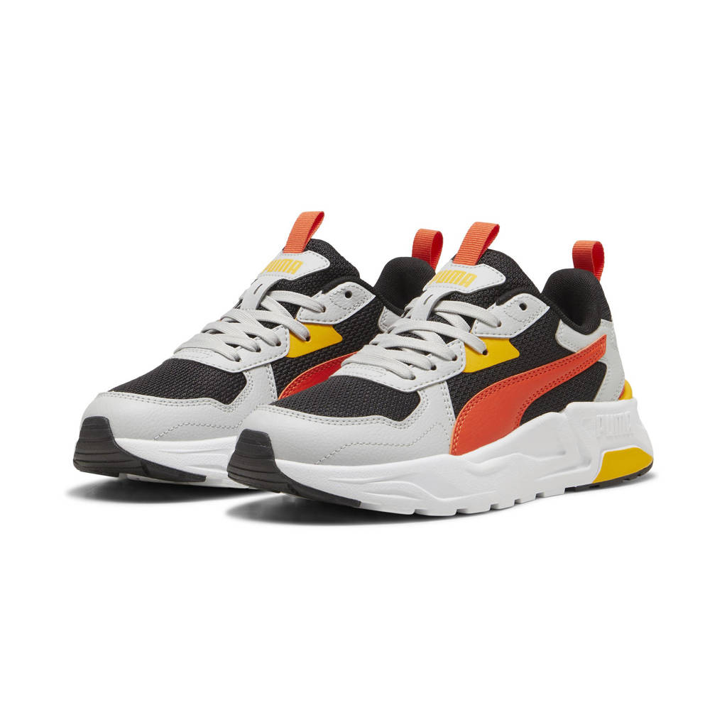 Puma Trinity Lite Jrsneakers wit/zwart/rood/geel