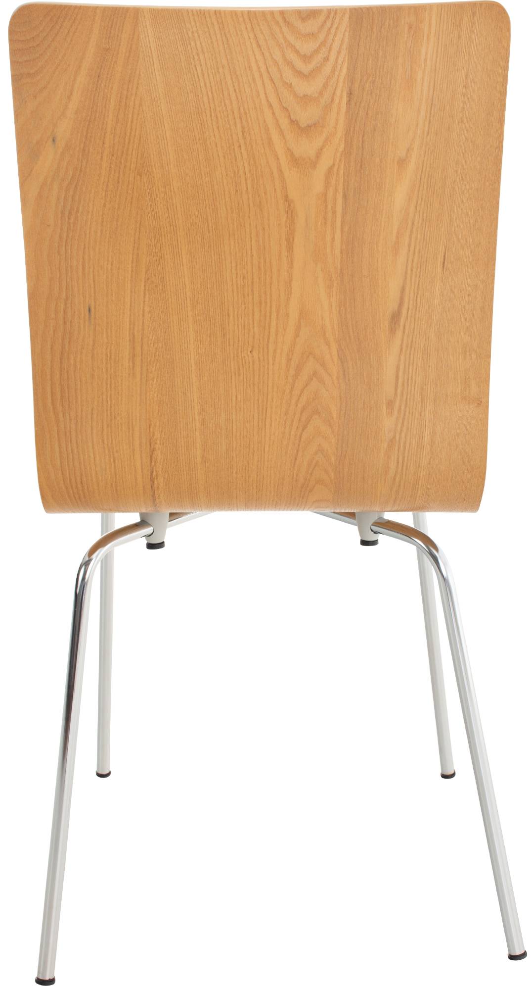 CLP Besucherstuhl Pepe I Ergonomisch Geformter Lehnstuhl Mit Holzsitz I Stabiles Metallgestell I Komfort Und Stil Mit Robuster Konstruktion