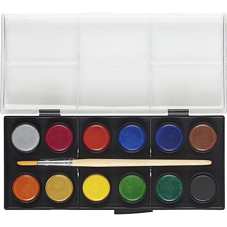 Faber-Castell akvarelfarver 12 farvebrikker