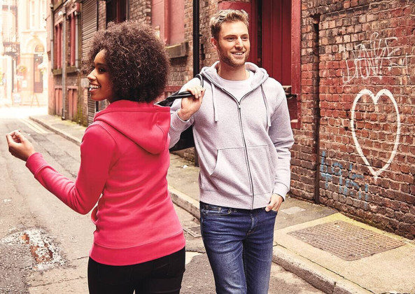 Russell J266F - Sweat-shirt à capuche zippé authentic pour femme