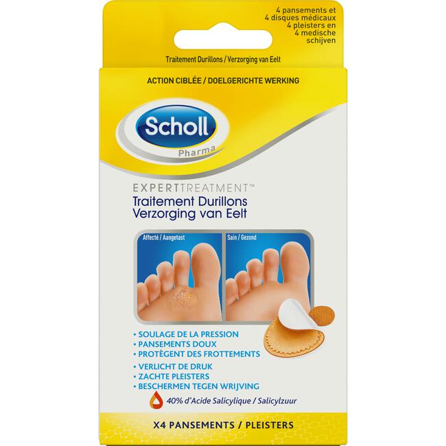 Scholl Pharma Eelt Verwijderpleisters 4 stuks