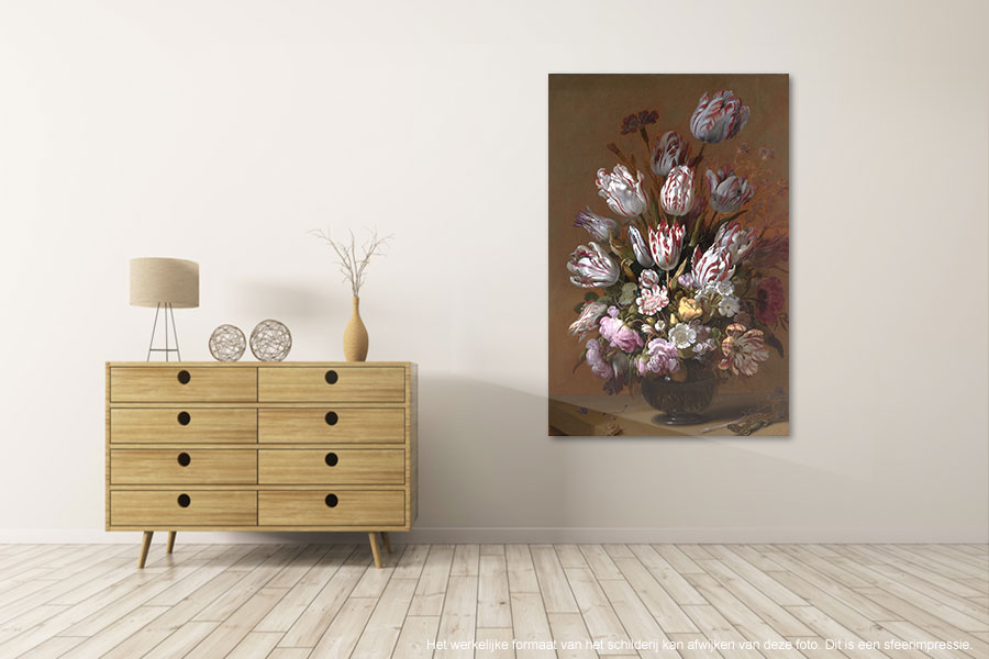 Bloemstillevens Rijksmuseum - Canvas schilderijen 7 - 80 x 120 cm