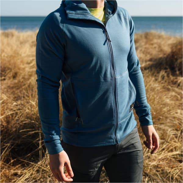 Veste polaire randonnée LUNDHAGS TIVED MERINO HOODIE M DENIM BLUE